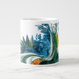 Modern Abstract Nature Shapes – Specialty Jumbo Giant Coffee Mug