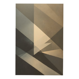 Modern Abstract Neutral Grey Beige Wood Wall Art