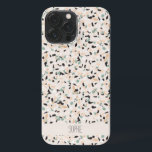 Modern Abstract Neutral Pastel Terrazzo Pattern  iPhone 13 Pro Max Case<br><div class="desc">Modern Abstract Terrazzo Mosaic Marble Design for iPhone in soft pastel colors. Personalize it with any name or text on the back.</div>