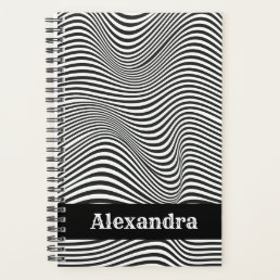 Modern Abstract Optical Illusion Personalized  Planner