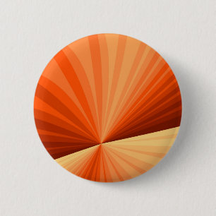 Modern Abstract Orange Red Vanilla Graphic Fractal Button
