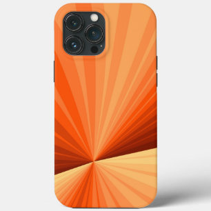 Modern Abstract Orange Red Vanilla Graphic Fractal iPhone 13 Pro Max Case