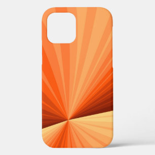Modern Abstract Orange Red Vanilla Graphic Fractal iPhone 12 Case