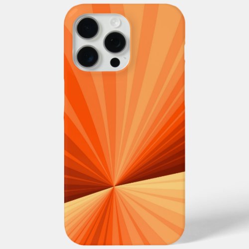 Modern Abstract Orange Red Vanilla Graphic Fractal iPhone 15 Pro Max Case