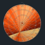 Modern Abstract Orange Red Vanilla Graphic Fractal Dart Board<br><div class="desc">Striking psychedelic fractal art graphic design.
Modern abstract and decorative orange,  red,  vanilla patterned.. 
Design for your unique artsy dartboard and more.</div>