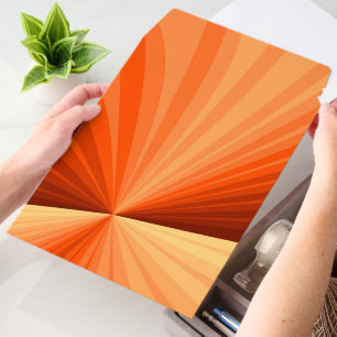 Modern Abstract Orange Red Vanilla Graphic Fractal Envelope Mailers