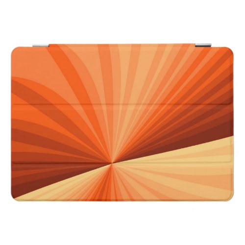 Modern Abstract Orange Red Vanilla Graphic Fractal iPad Pro Cover