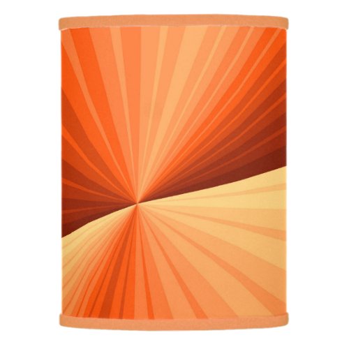 Modern Abstract Orange Red Vanilla Graphic Fractal Lamp Shade