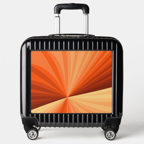 Modern Abstract Orange Red Vanilla Graphic Fractal Luggage