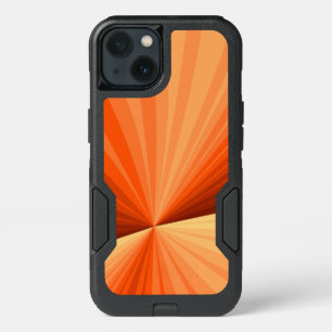 Modern Abstract Orange Red Vanilla Graphic Fractal iPhone 13 Case