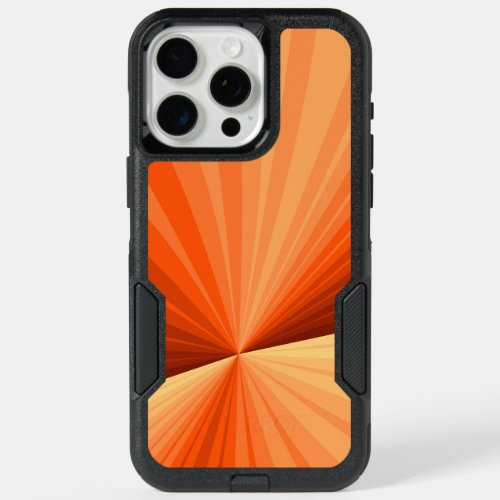 Modern Abstract Orange Red Vanilla Graphic Fractal iPhone 15 Pro Max Case