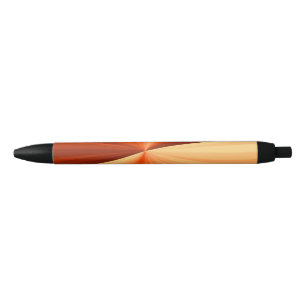 Modern Abstract Orange Red Vanilla Graphic Fractal Pen
