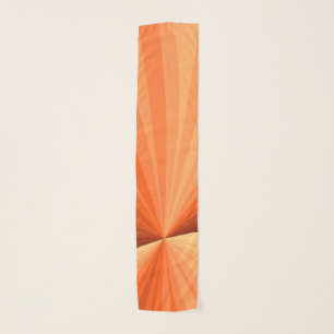 Modern Abstract Orange Red Vanilla Graphic Fractal Scarf