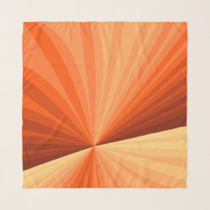 Modern Abstract Orange Red Vanilla Graphic Fractal Scarf