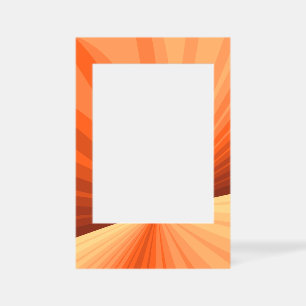 Modern Abstract Orange Red Vanilla Graphic Fractal Selfie Frame