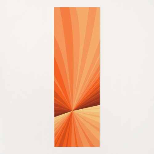 Modern Abstract Orange Red Vanilla Graphic Fractal Yoga Mat
