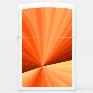 Modern Abstract Orange Red Vanilla Graphic Fractal Zippo Lighter