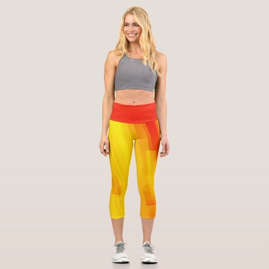 Modern Abstract Orange Yellow Geometric Pattern