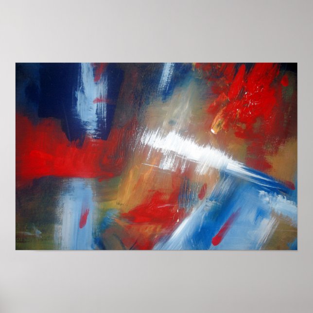 Modern Abstract Original Painting Art Print Poster (Front)