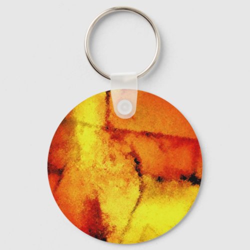Modern Abstract Painting Art Keychain