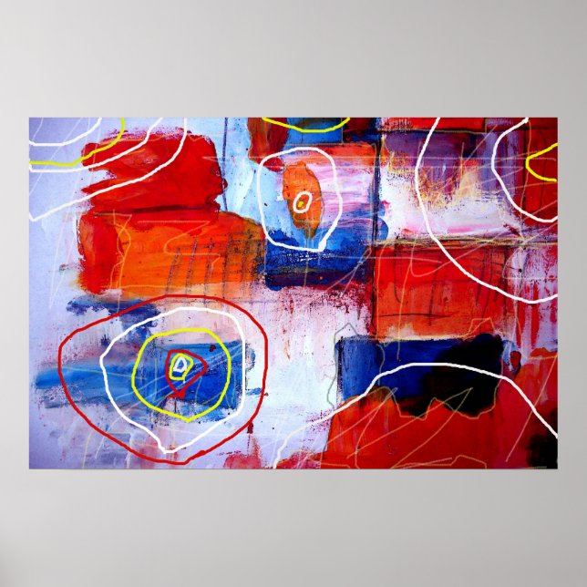Modern Abstract Painting Art Print (Front)