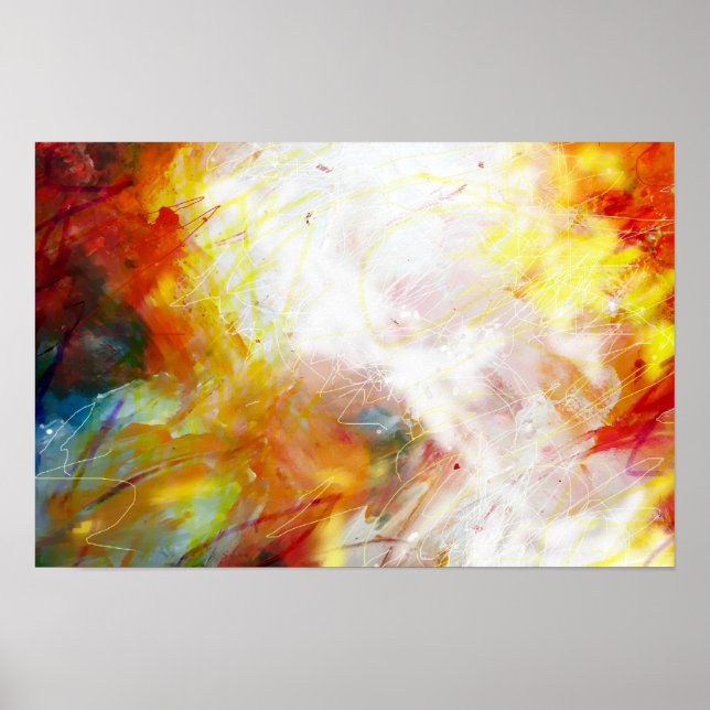 Modern Abstract Painting Art Print Poster (Front)