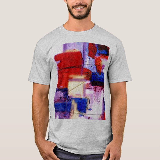 Modern Abstract Painting Art Print T-Shirt (Front)