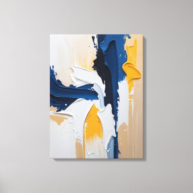 Modern Abstract Painting Canvas Print (Front)