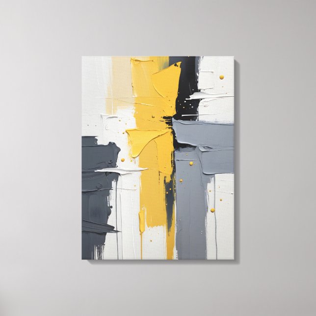 Modern Abstract Painting Canvas Print (Front)