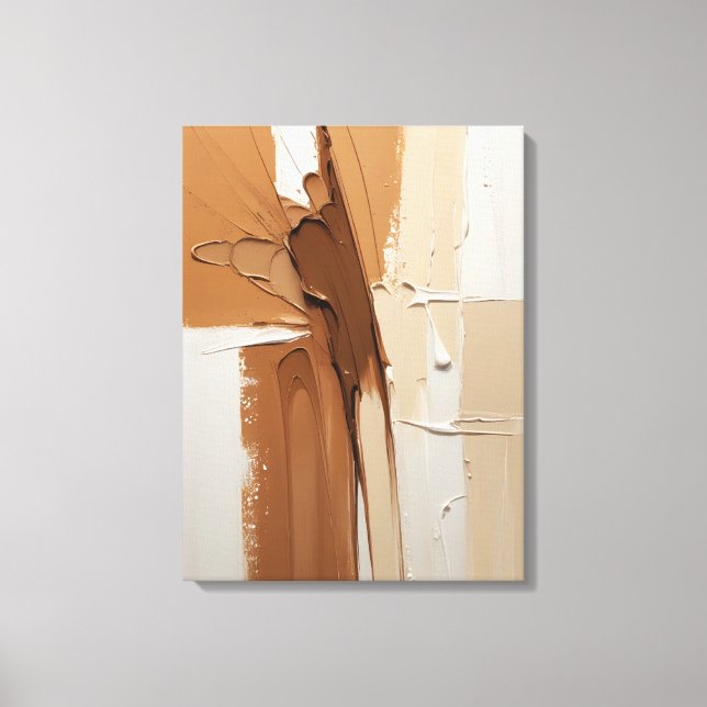 Modern Abstract Painting Canvas Print (Front)
