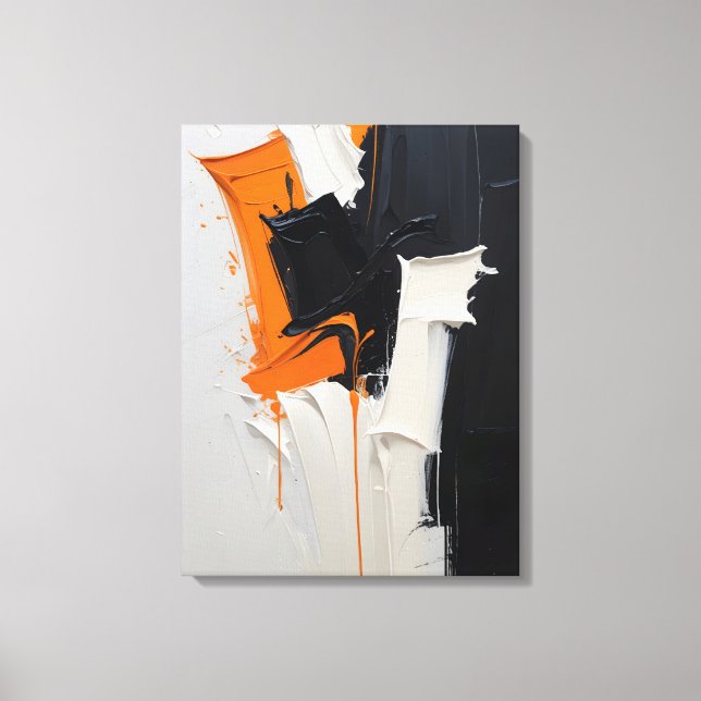Modern Abstract Painting Canvas Print (Front)