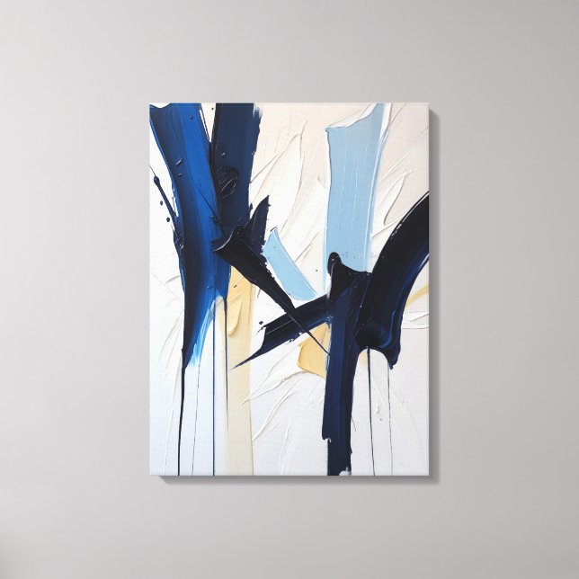 Modern Abstract Painting Canvas Print (Front)