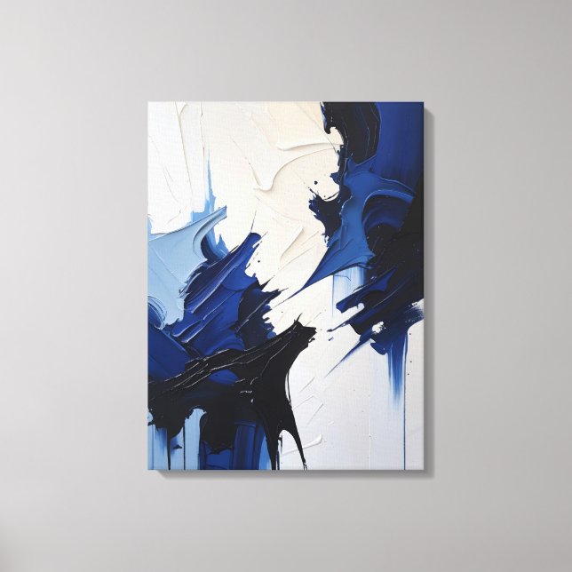 Modern Abstract Painting Canvas Print (Front)