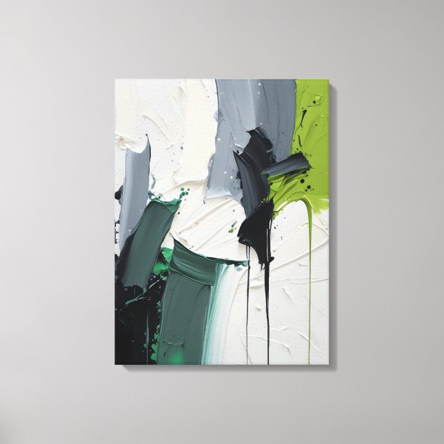 Modern Abstract Painting Canvas Print (Front)