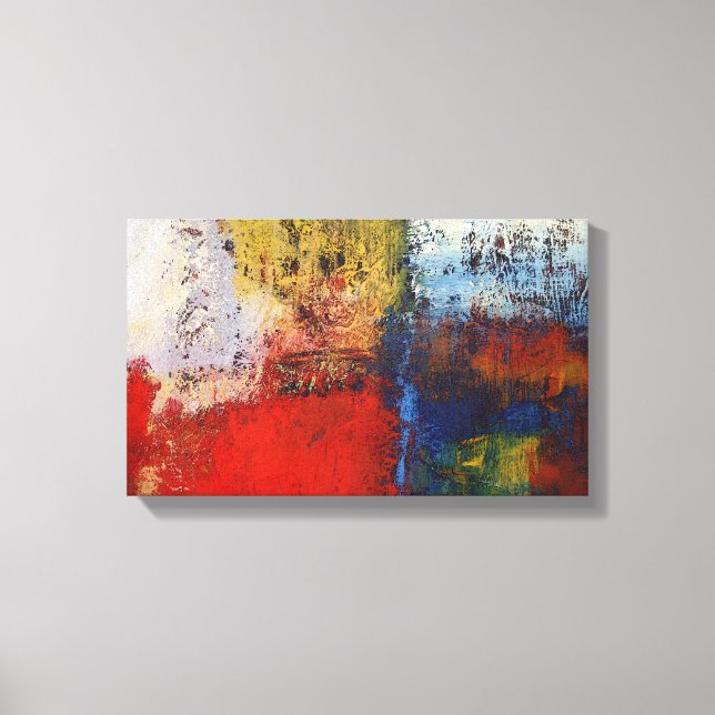 Modern Abstract Painting Canvas Print (Front)