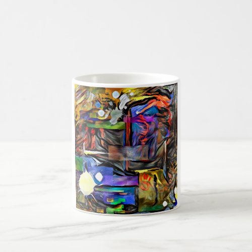 Modern abstract painting coffee mug