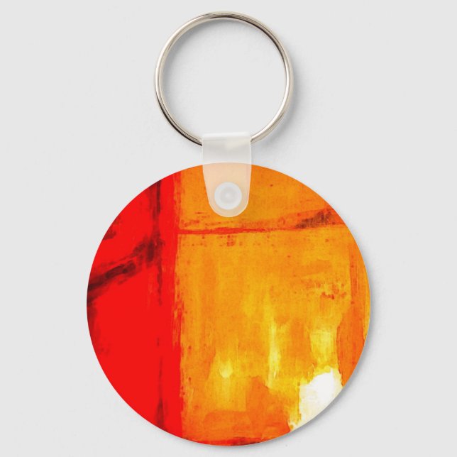 Modern Abstract Painting Keychain (Front)