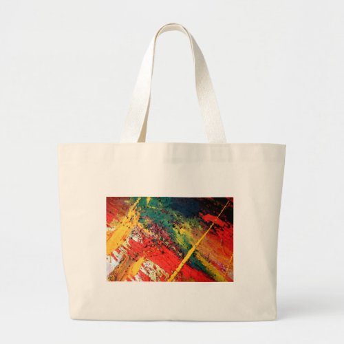 Modern Abstract Painting Large Tote Bag