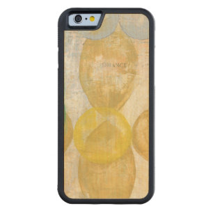 Modern Abstract Painting on Newsprint Carved Maple iPhone 6 Bumper Case