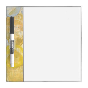 Modern Abstract Painting on Newsprint Dry-Erase Board
