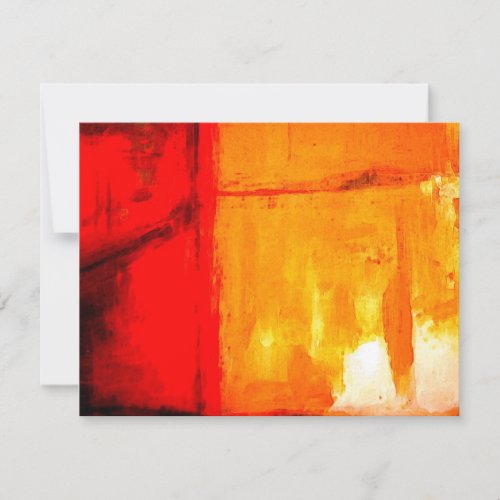 Modern Abstract Painting Personalized Invitations