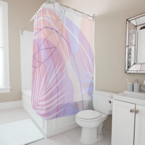 Modern Abstract Pastel Color Shower Curtains