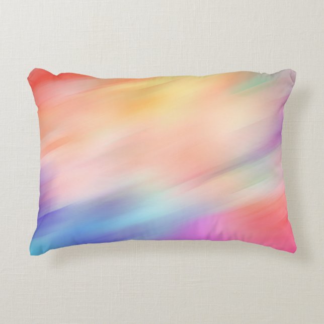 Modern Abstract Pastel Colors  Accent Pillow (Front)