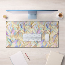 Modern Abstract Pastel Desk Mat