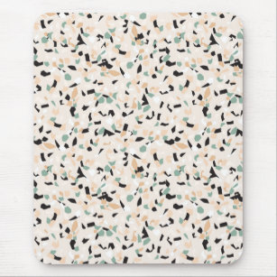 Modern Abstract Pastel Terrazzo Pattern  Mouse Pad