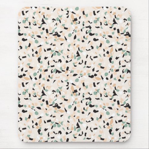 Modern Abstract Pastel Terrazzo Pattern  Mouse Pad