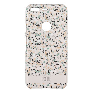 Modern Abstract Pastel Terrazzo Pattern  Uncommon Google Pixel Case