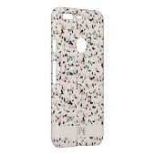 Modern Abstract Pastel Terrazzo Pattern  Uncommon Google Pixel Case (Back/Right)