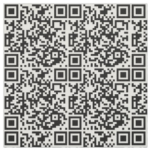 Modern Abstract Pattern Custom Scannable QR Code Fabric