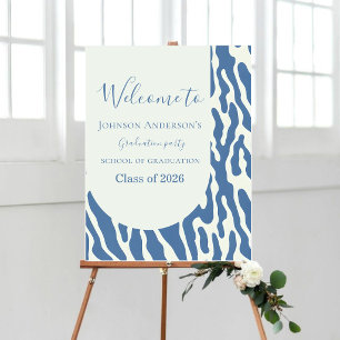 Modern abstract Pattern graduation welcome sign 